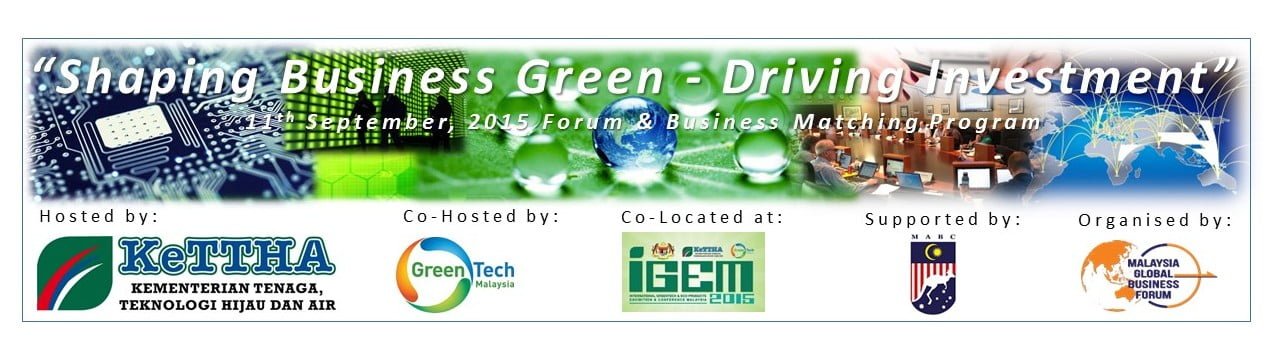 Shaping Business Green - Driving Investment Banner