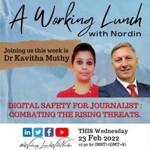 A Working Lunch with Nordin featuring Dr Kavitha Muthy