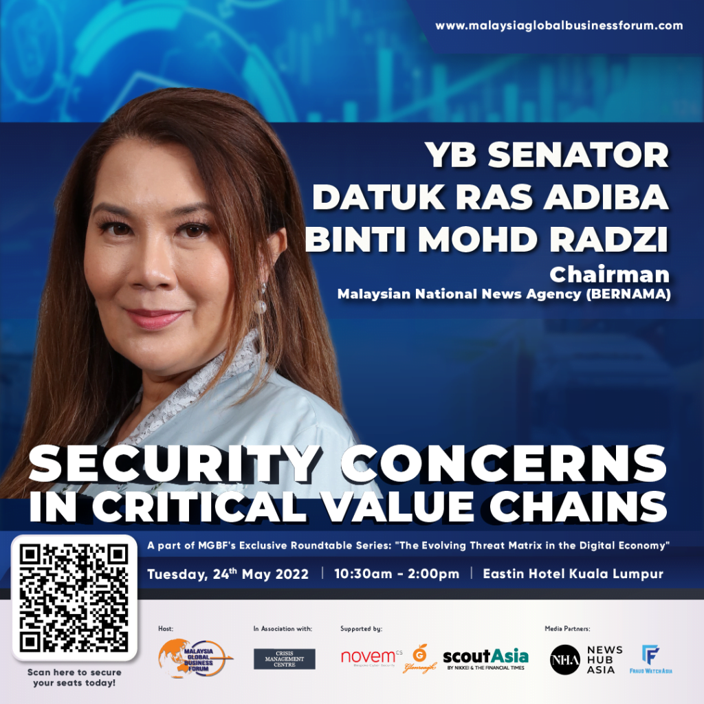 MGBF-YB Senator Datuk Ras Adiba Radzi-Security Concerns in Critical Value Chains